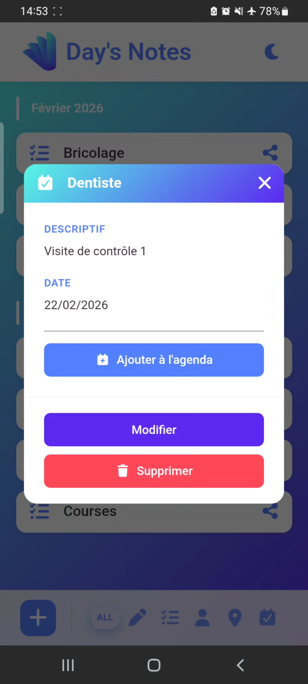 Créer un rendez-vous